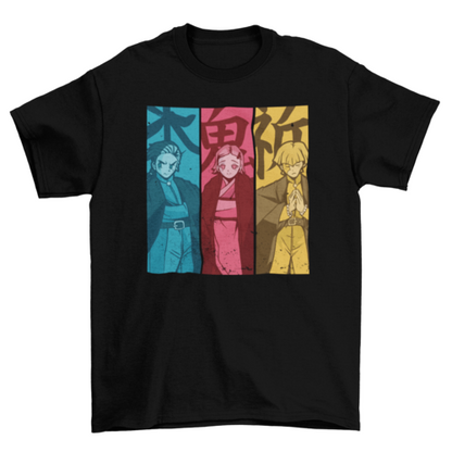 Manga Characters T-shirt