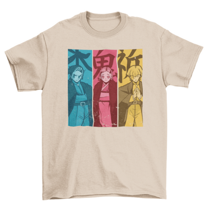 Manga Characters T-shirt