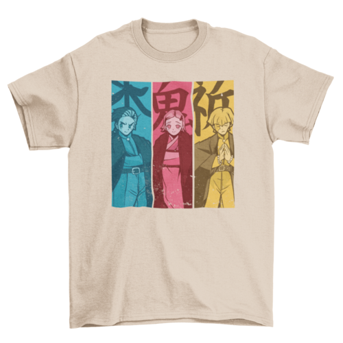 Manga Characters T-shirt