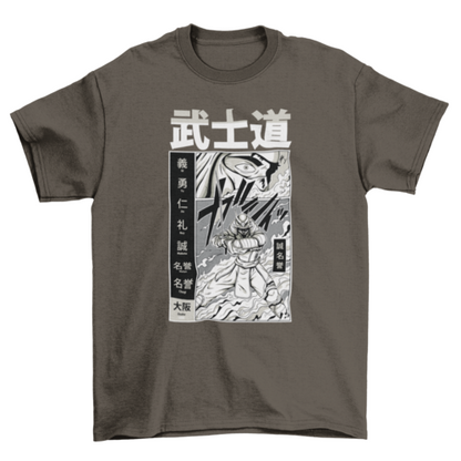 Japanese bushido warrior t-shirt